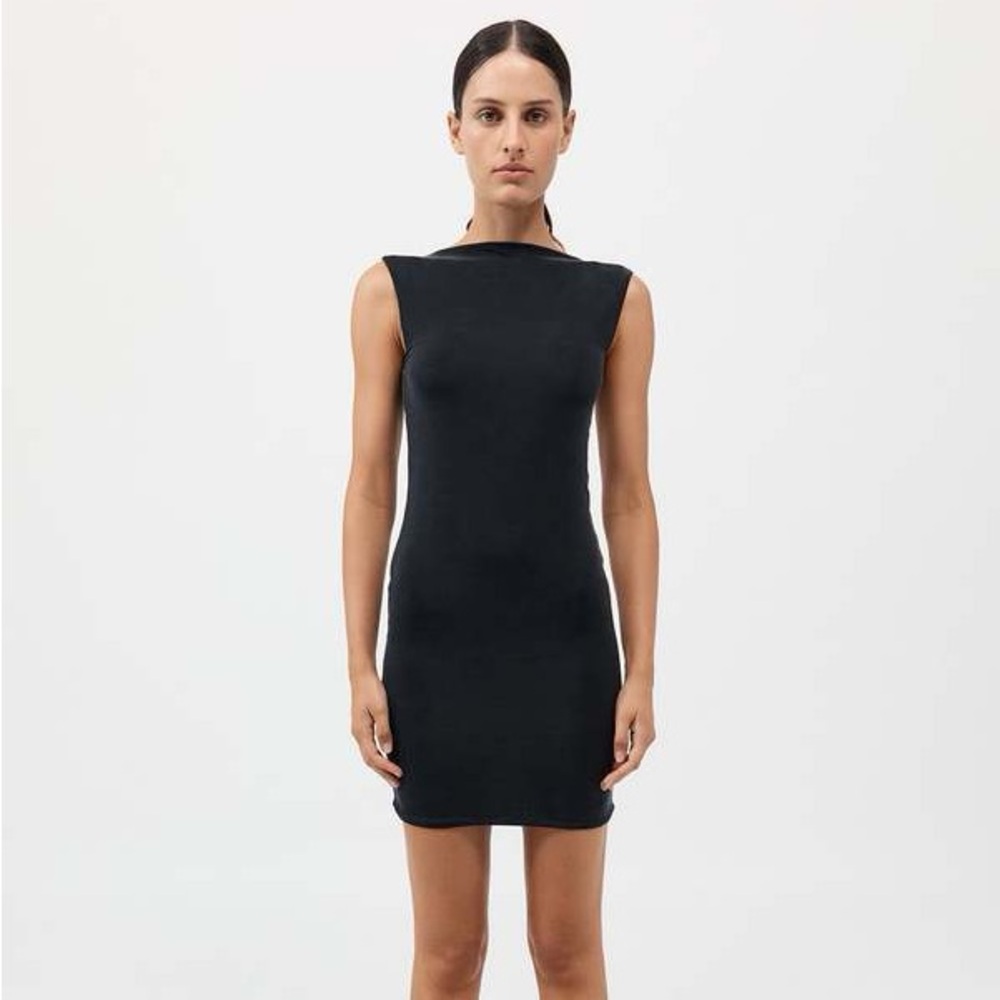 St. Agni Cupro Jersey Mini Dress - Size S